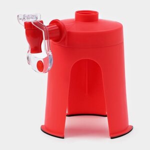 Дозатор для газированных напитков, 16,5x12,5x16,5 см, цвет красный