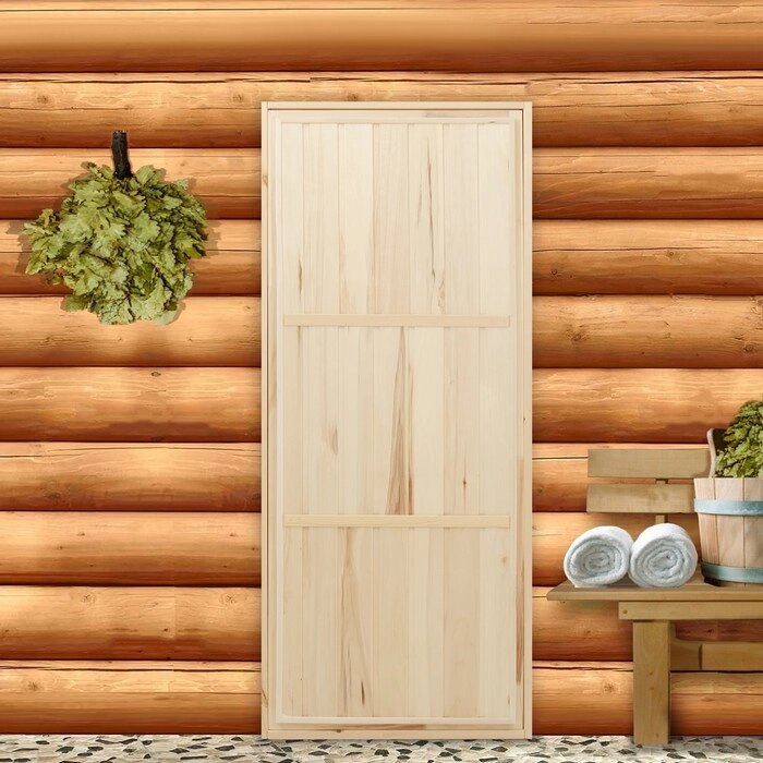 Дверь для бани и сауны 'Эконом', 160x70см от компании Интернет-магазин "Flap" - фото 1