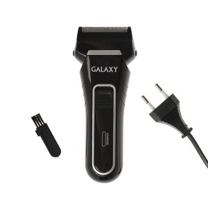 Электробритва Galaxy GL 4200, 3 Вт, сеточная, триммер, АКБ, чёрная