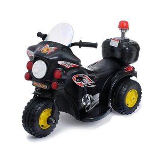 Электромобиль 'Мотоцикл шерифа'цвет чёрный