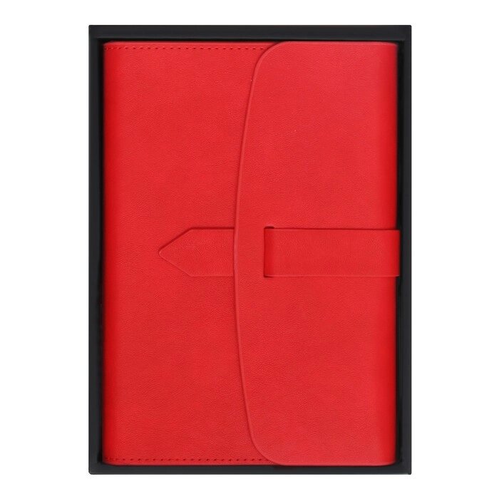 Ежедневник недатированный А5, 136 листов SENATE, обложка искусственная кожа, магнитный хлястик, сменный блок, красный от компании Интернет-магазин "Flap" - фото 1