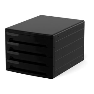Файл-кабинет 4-секционный пластиковый ErichKrause 'Classic'черный