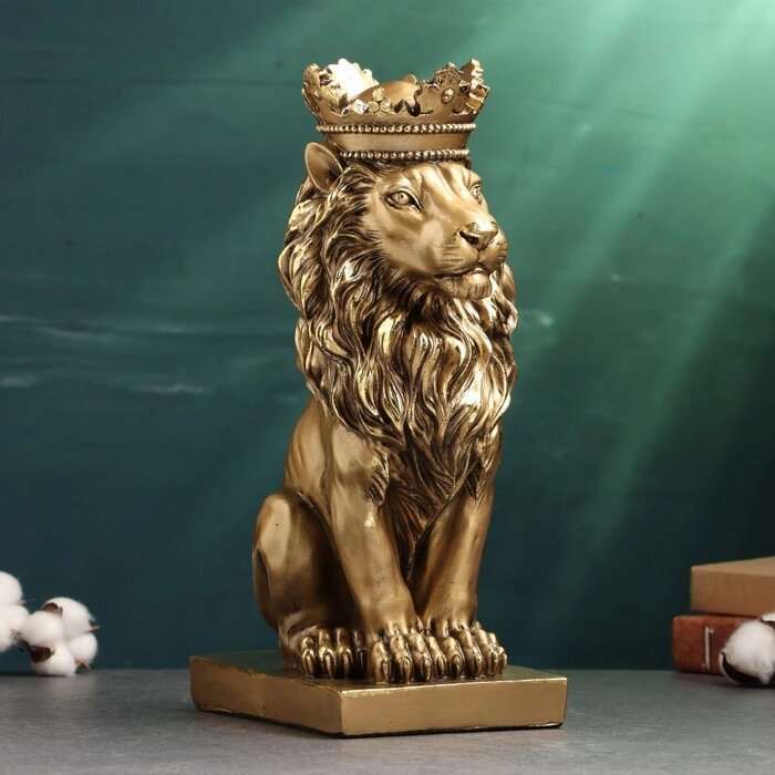 Фигура 'Лев с короной' 36х22х16см, бронза от компании Интернет-магазин "Flap" - фото 1