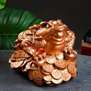 Фигура 'Лягушка на монетах' большая 24х36х25см