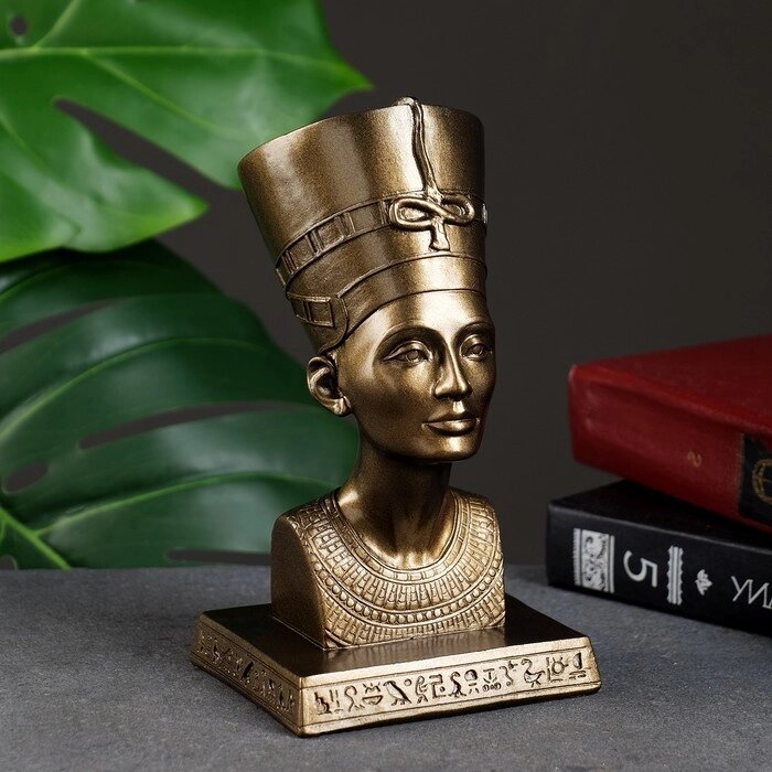 Фигура 'Нефертити' бронза 10х17х9см от компании Интернет-магазин "Flap" - фото 1