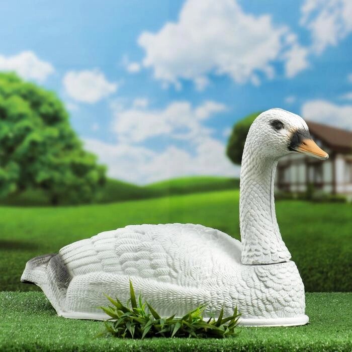 Фигура подсадная 'Лебедь полукорпусной' 57х27х16см от компании Интернет-магазин "Flap" - фото 1