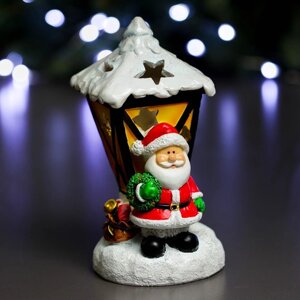 Фигура с подсветкой 'Дед Мороз фонарь' 10х10х18см