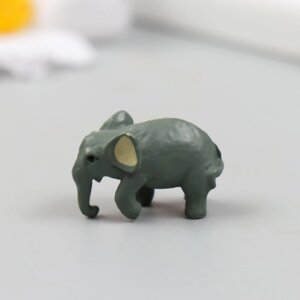 Фигурка для флорариума полистоун 'Серый слон' 1х2,5х1,5 см (комплект из 2 шт.)