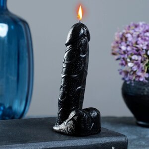 Фигурная свеча 'Фаворит' черная 12см (комплект из 2 шт.)