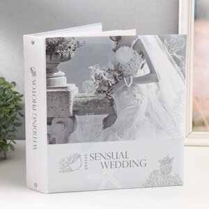 Фотоальбом на 50 магнитных листов 23х28 см, на кольцах 'sensual wedding 2'