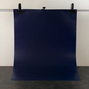 Фотофон для предметной съёмки 'Тёмно-синий' ПВХ, 100 х 70 см