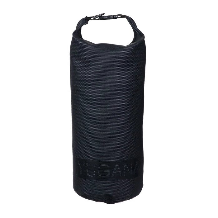 Гермомешок YUGANA, ПВХ, водонепроницаемый 15 литров, усиленный, один ремень, черный от компании Интернет-магазин "Flap" - фото 1