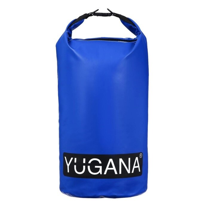 Гермомешок YUGANA, ПВХ, водонепроницаемый 30 литров, два ремня, синий от компании Интернет-магазин "Flap" - фото 1