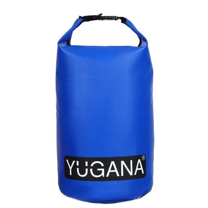 Гермомешок YUGANA, ПВХ, водонепроницаемый 40 литров, два ремня, синий от компании Интернет-магазин "Flap" - фото 1