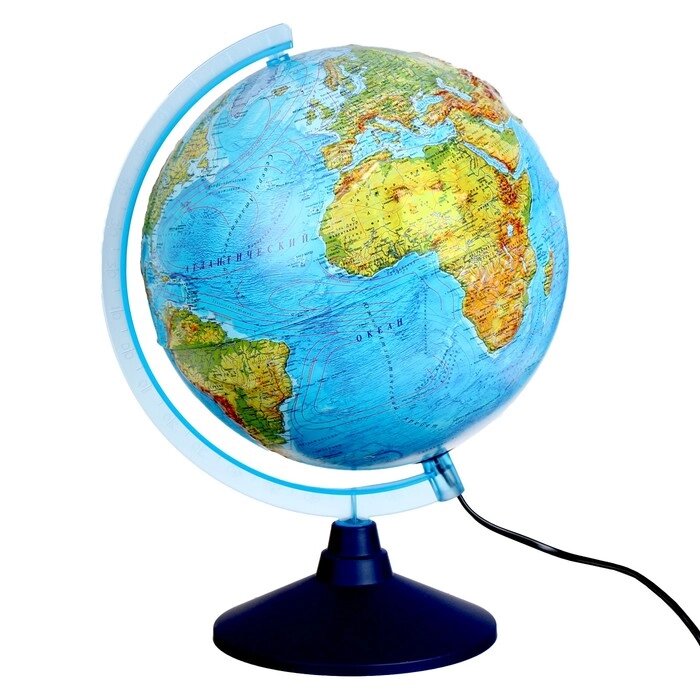Глобус физико-политический 'Глобен', интерактивный, диаметр 250 мм, рельефный, с подсветкой, с очками от компании Интернет-магазин "Flap" - фото 1