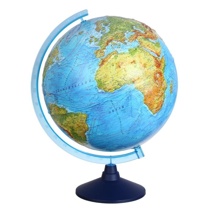 Глобус физико-политический 'Глобен', интерактивный, диаметр 320 мм, рельефный, с подсветкой от батареек, с очками от компании Интернет-магазин "Flap" - фото 1