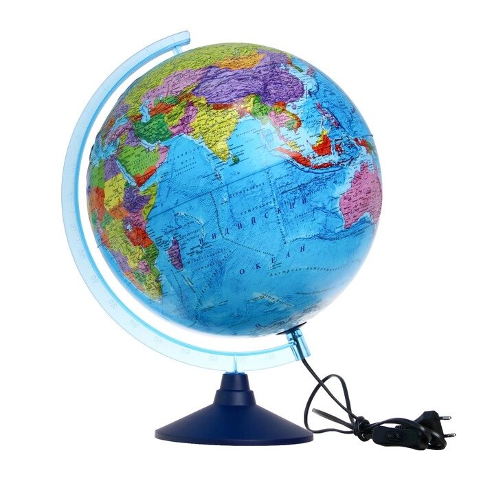Глобус политический 'Глобен', интерактивный, рельефный, диаметр 320 мм, с подсветкой, с очками от компании Интернет-магазин "Flap" - фото 1
