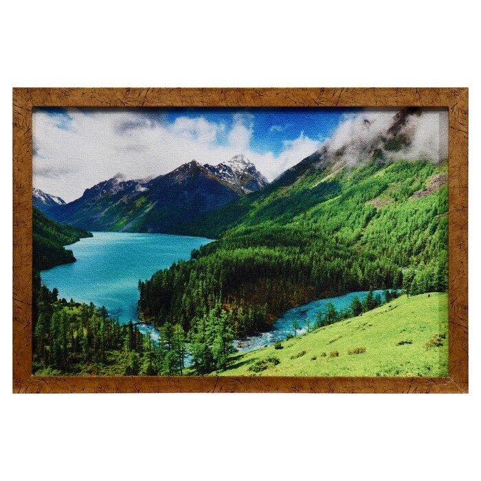 Гобеленовая картина 'Горное озеро' 44*64 см от компании Интернет-магазин "Flap" - фото 1
