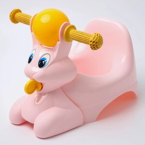 Горшок детский в форме игрушки 'Зайчик Lapsi'цвет розовый