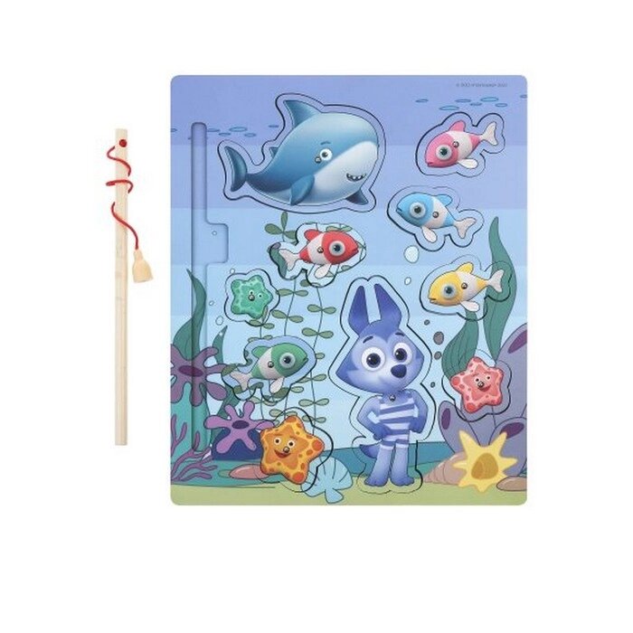 Игра-рыбалка Цветняшки 'Подводный мир' 10 персонажей, поймай героев удочкой от компании Интернет-магазин "Flap" - фото 1