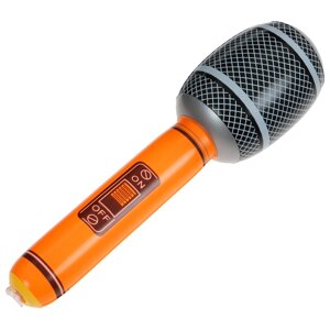 Игрушка надувная 'Микрофон'30 см, цвета МИКС
