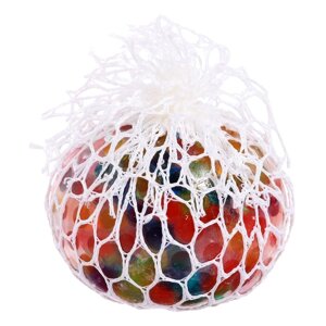 Игрушка 'Жмяка. Шар с разноцветными шариками в сетке'6,5 см