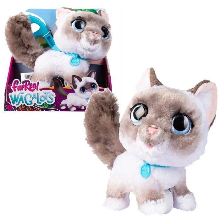 Интерактивная игрушка 'Кошка на поводке', 22 см от компании Интернет-магазин "Flap" - фото 1