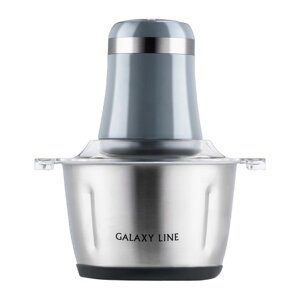 Измельчитель Galaxy GL 2367, металл, 600 Вт, 1.8 л, 2 скорости, серебристо-голубой