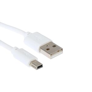 Кабель Luazon, miniUSB - USB, 1 А, 1.8 м, белый