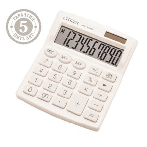 Калькулятор настольный Citizen 'SDC810NR'10-разрядный, 127 х 105 х 21 мм, двойное питание, белый