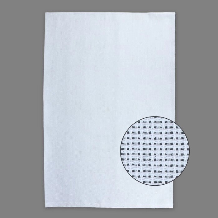 Канва для вышивания 14, 100 x 150 см, цвет белый от компании Интернет-магазин "Flap" - фото 1