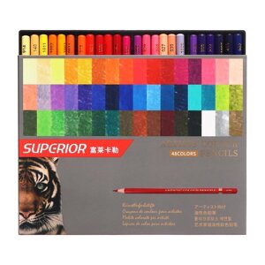 Карандаши масляные 48 цветов в картонной коробке OCP-48