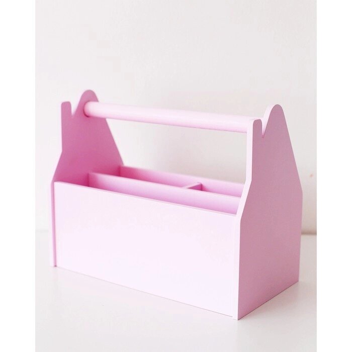 Карандашница 'Домик', розовая от компании Интернет-магазин "Flap" - фото 1