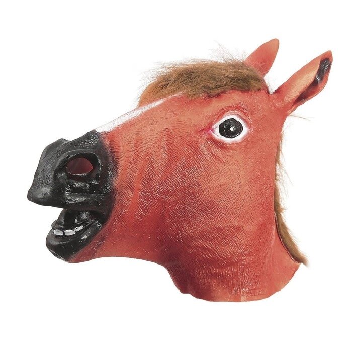 Карнавальная маска 'Лошадь', цвет коричневый от компании Интернет-магазин "Flap" - фото 1