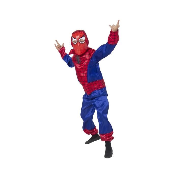 Карнавальный костюм 'Человек-паук', текстиль, размер 26, рост 104 см от компании Интернет-магазин "Flap" - фото 1
