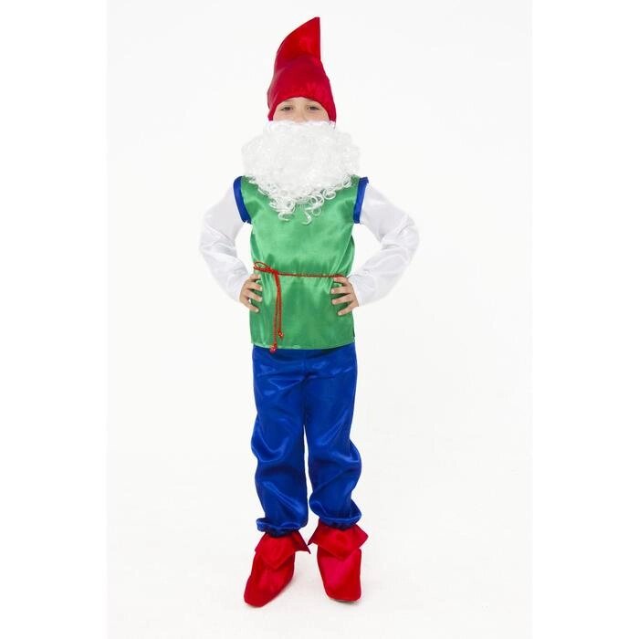 Карнавальный костюм 'Гном', текстиль, размер 32, рост 122 см от компании Интернет-магазин "Flap" - фото 1