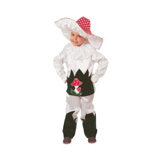 Карнавальный костюм 'Грибок'куртка, брюки, шляпа, р. 30, рост 116 см