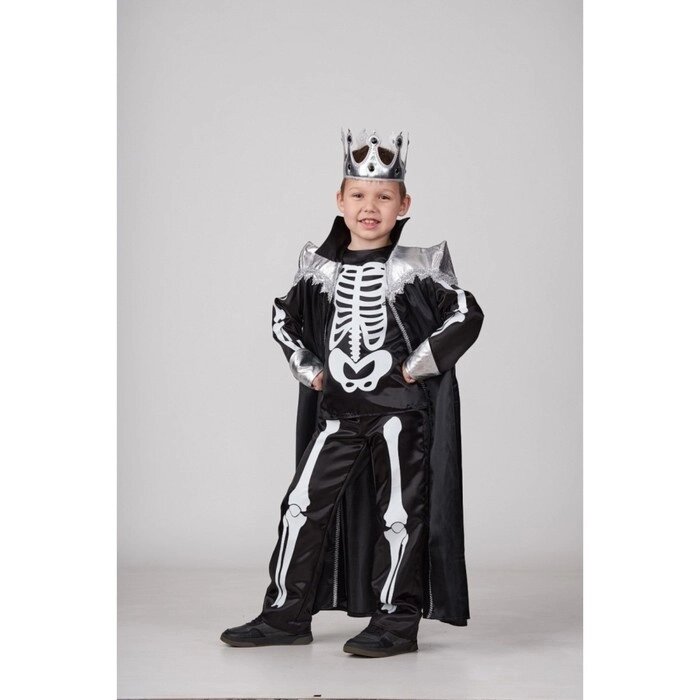 Карнавальный костюм 'Кощей Бессмертный', рост 1128 см, р. 64 сорочка, брюки, плащ, корона от компании Интернет-магазин "Flap" - фото 1
