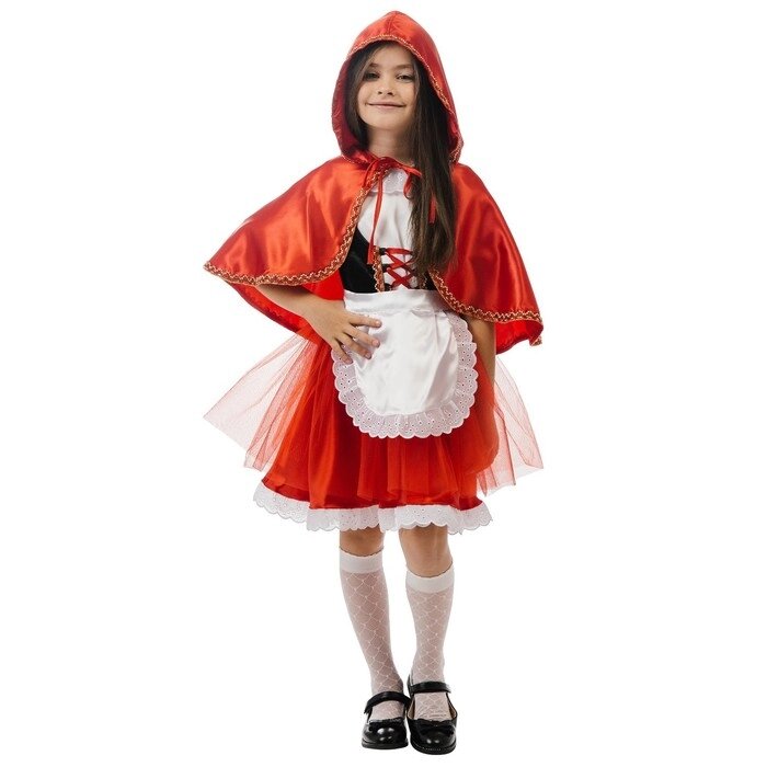 Карнавальный костюм 'Красная Шапочка', р. 34, рост 134 см, 7-9 лет от компании Интернет-магазин "Flap" - фото 1