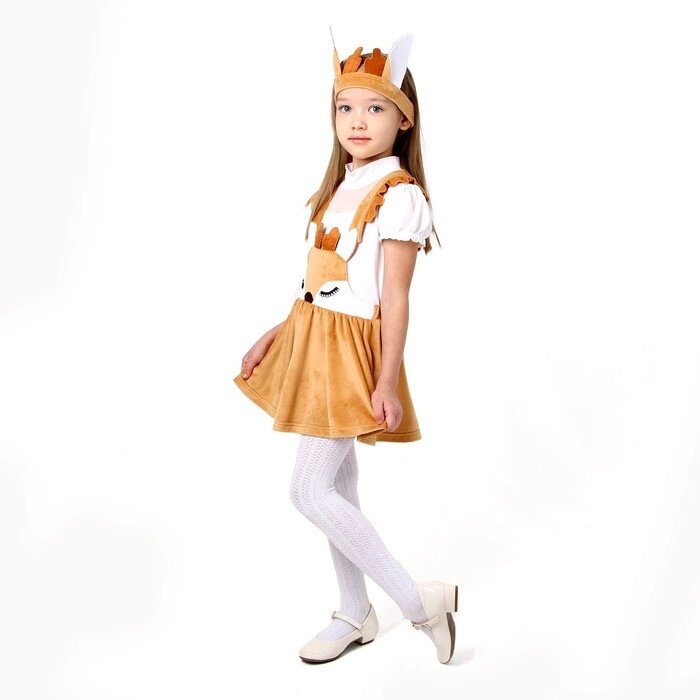 Карнавальный костюм 'Оленёнок', плюш, р. 32, рост 122-128 см от компании Интернет-магазин "Flap" - фото 1