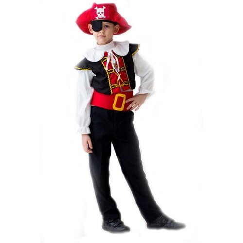 Карнавальный костюм 'Отважный пират'5-7 лет, рост 122-134 см