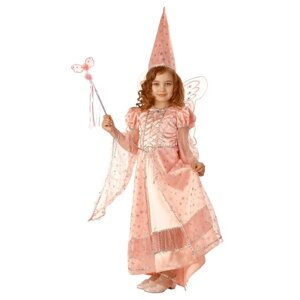 Карнавальный костюм 'Сказочная фея'р. 34, рост 134 см, цвет розовый