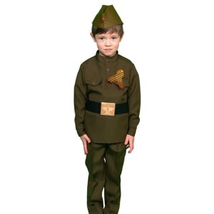 Карнавальный костюм 'Солдатик в брюках'рост 110116 см