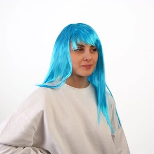 Карнавальный парик 'Блеск'цвет голубой