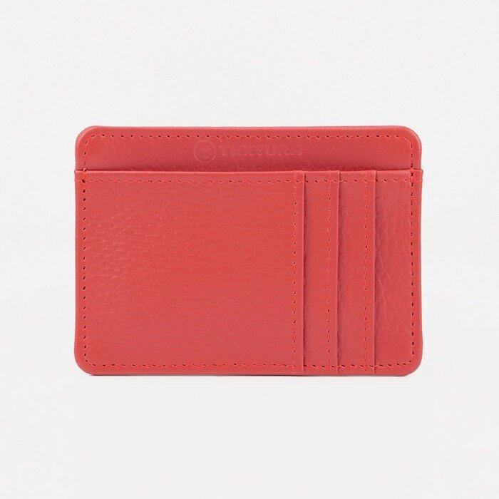 Картхолдер TEXTURA, цвет красный от компании Интернет-магазин "Flap" - фото 1