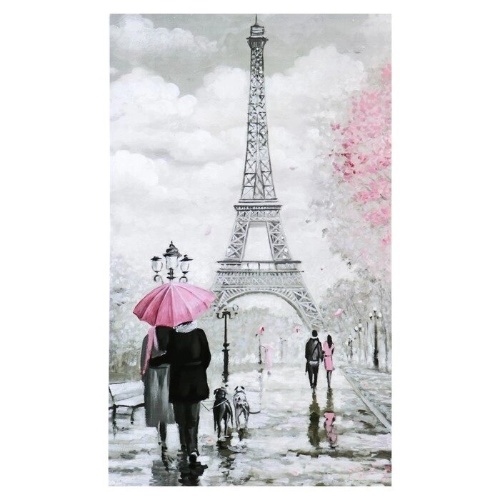 Картина-холст на подрамнике 'Любовь в Париже' 60х100 см МИКС от компании Интернет-магазин "Flap" - фото 1