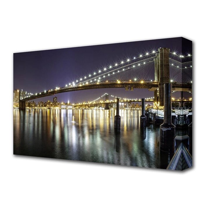 Картина на холсте 'Бруклинский мост' 60*100 см от компании Интернет-магазин "Flap" - фото 1