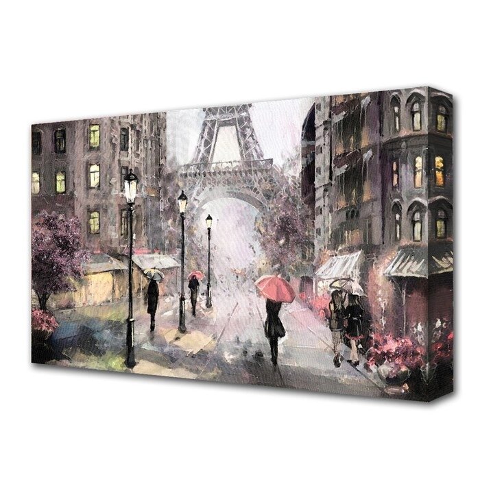 Картина на холсте 'Воспоминания Парижа' 60*100 см от компании Интернет-магазин "Flap" - фото 1