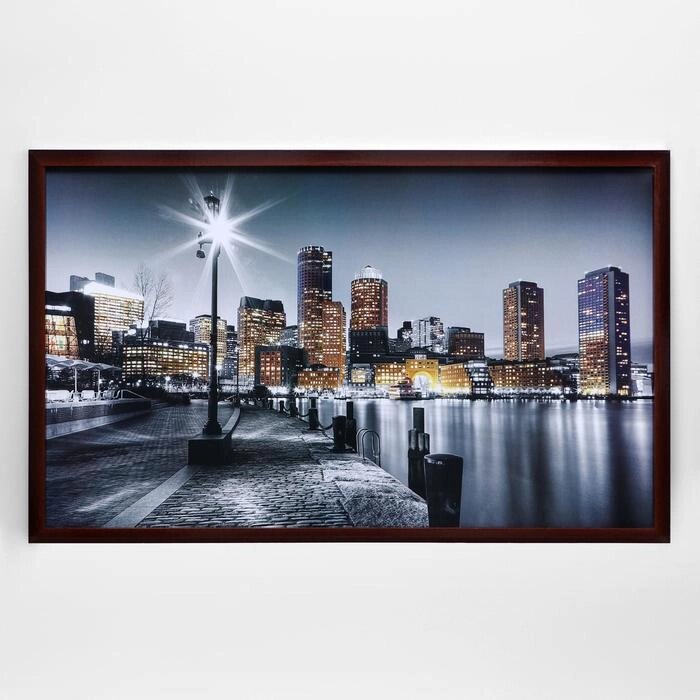 Картина 'Ночной фонарь' 67х107 см рамка микс от компании Интернет-магазин "Flap" - фото 1
