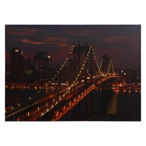 Картина 'Ночной мост' 50*70 см